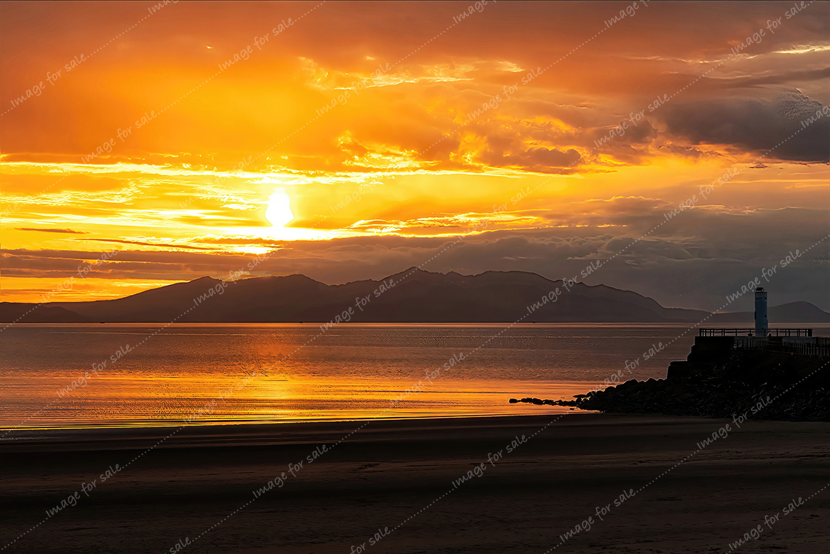 Sunset over Arran