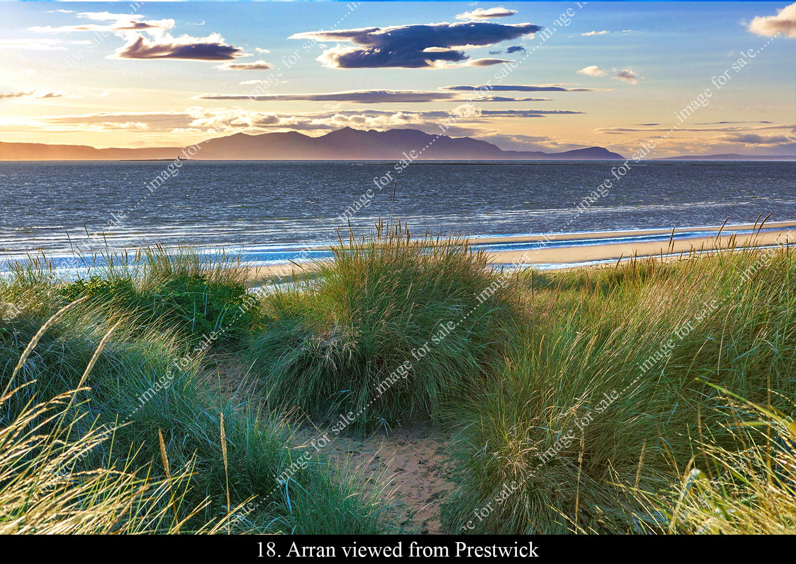 Arran viwed from Prestwick
