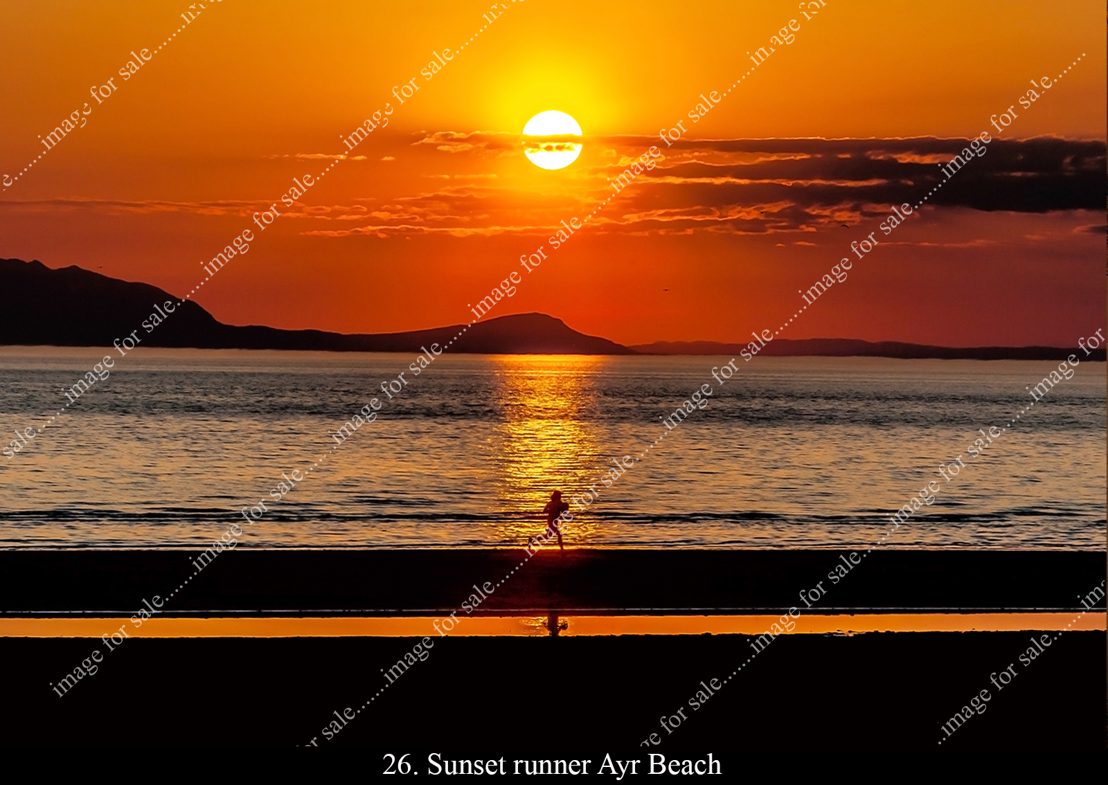 Runner Ayr Beach