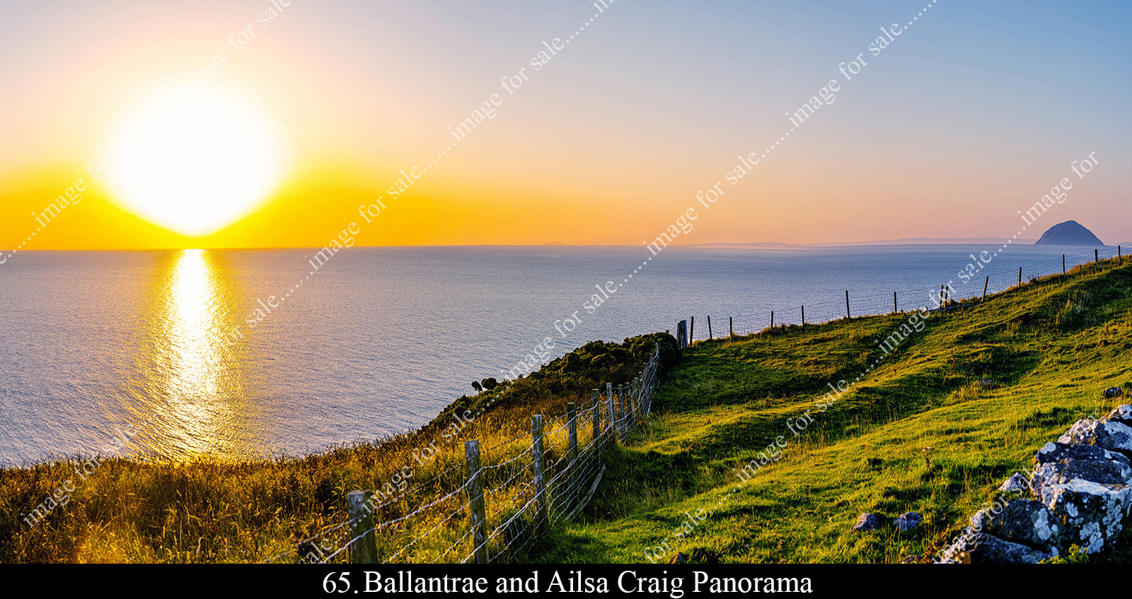 South Ayrshire coastline with Ailsa Craig