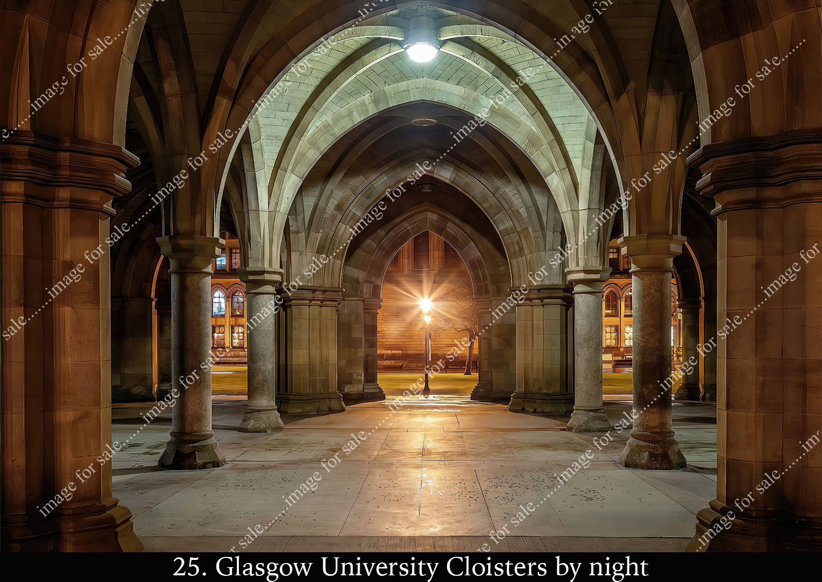 Glasgow Uni cloisters